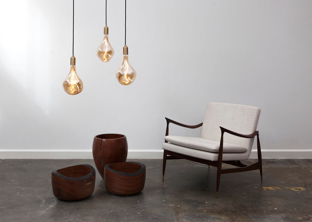 Knuckle Pendant Light Brass