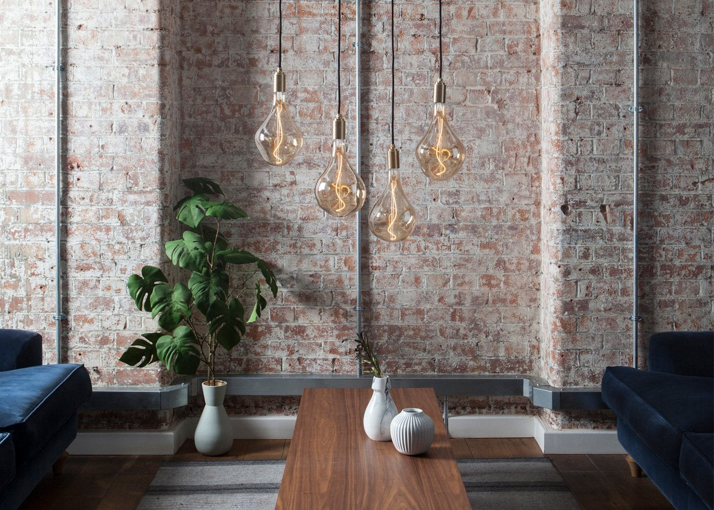 Knuckle Pendant Light Brass