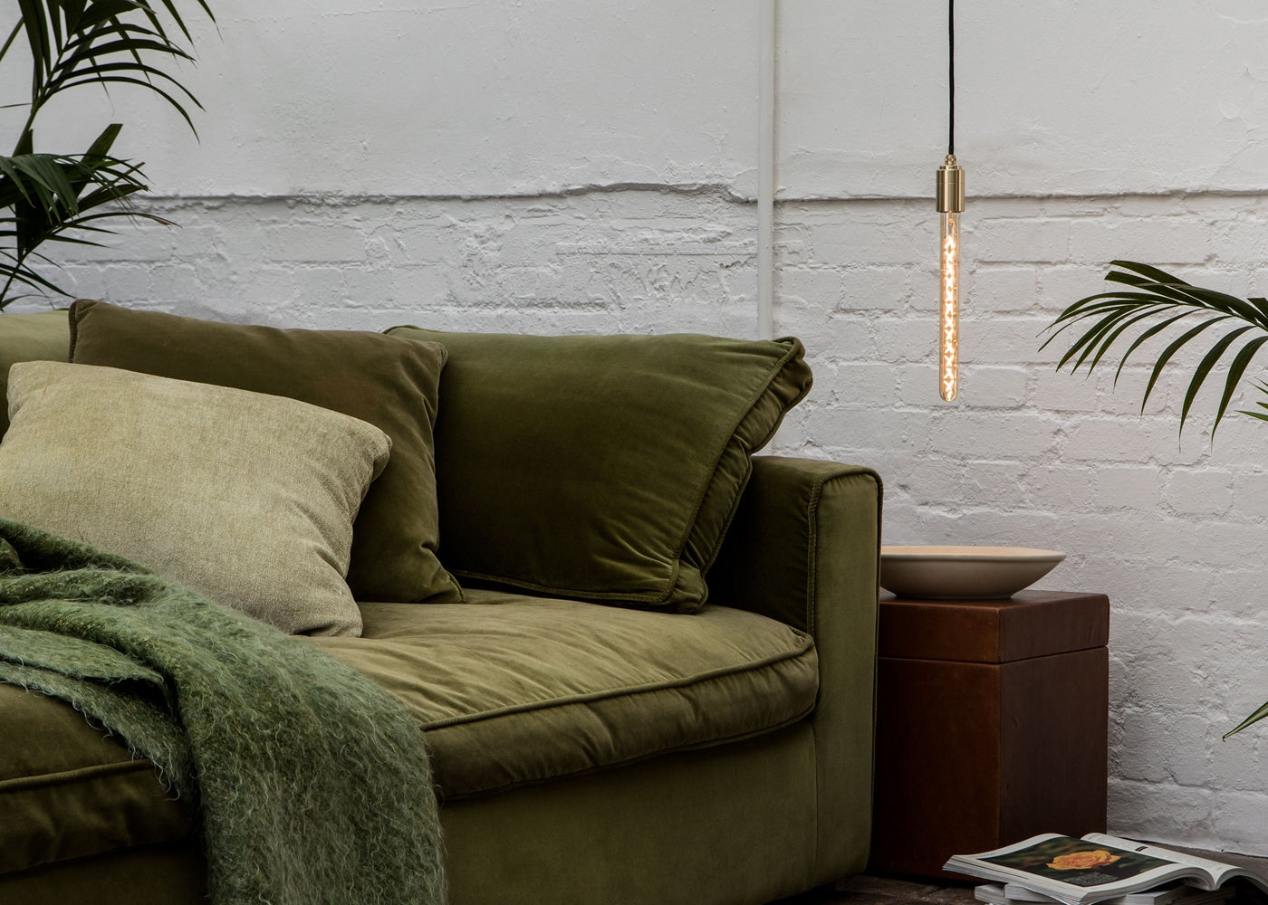 Knuckle Pendant Light Brass
