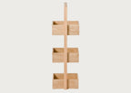 Bathroom Storage Stand Wood 3 Tier