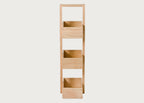 Bathroom Storage Stand Wood 3 Tier