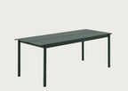 Linear Outdoor Steel Dining Table