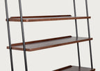 Brunel Lean To Shelves Dark Wood
