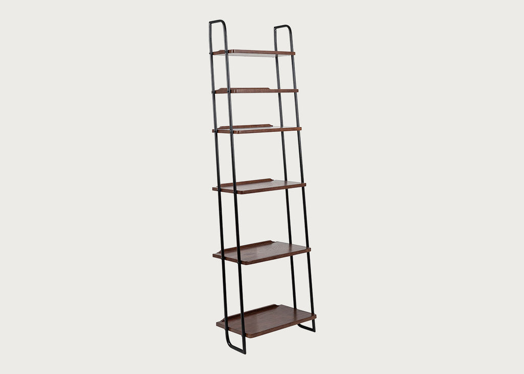 Brunel Lean To Shelves Dark Wood