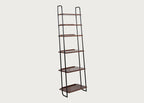 Brunel Lean To Shelves Dark Wood