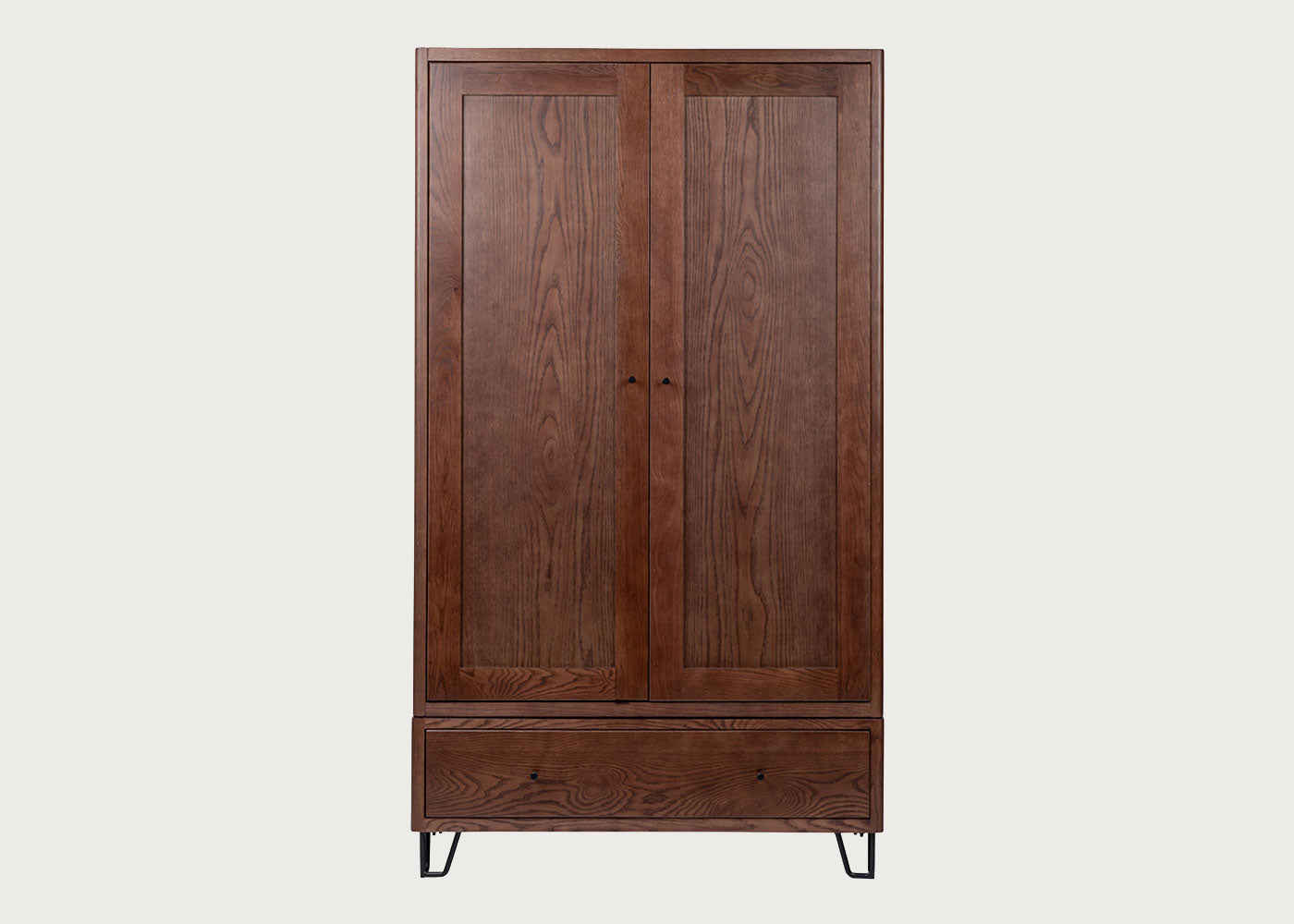 Brunel Double Wardrobe Dark Wood