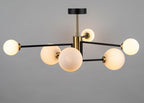 Balance Multi Arm Chandelier Flush Black