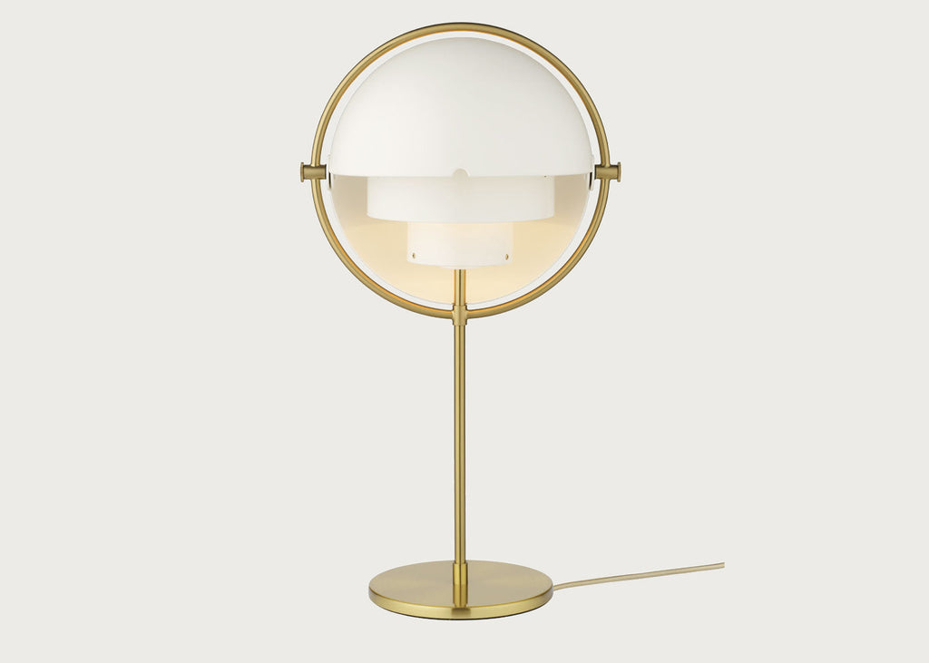 Multi Lite Table Lamp Brass Base