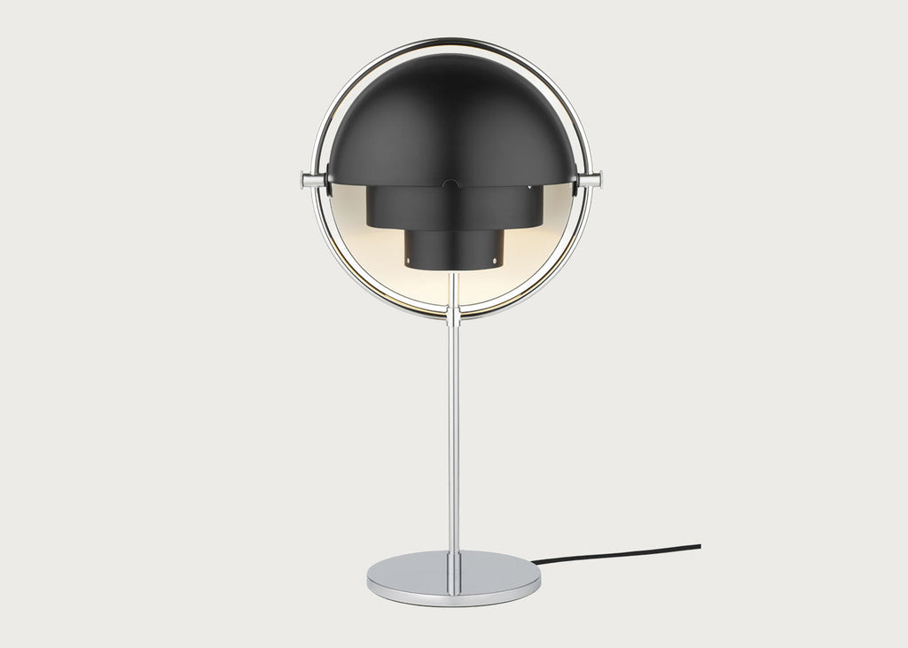 Multi Lite Table Lamp Chrome Base