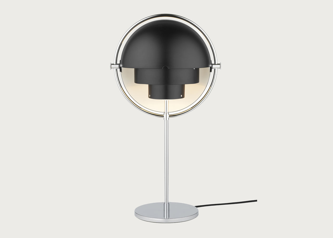 Multi Lite Table Lamp Chrome Base