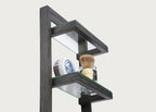 Bathroom Wall Mounted Shelves Dark Oak