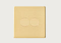 Double LED Dimmer Switch Satin Brass