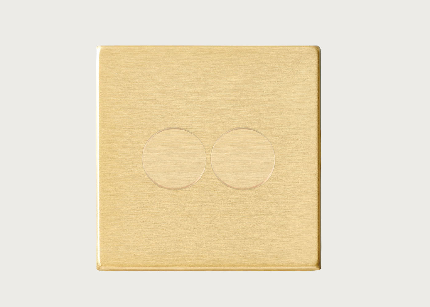 Double LED Dimmer Switch Satin Brass