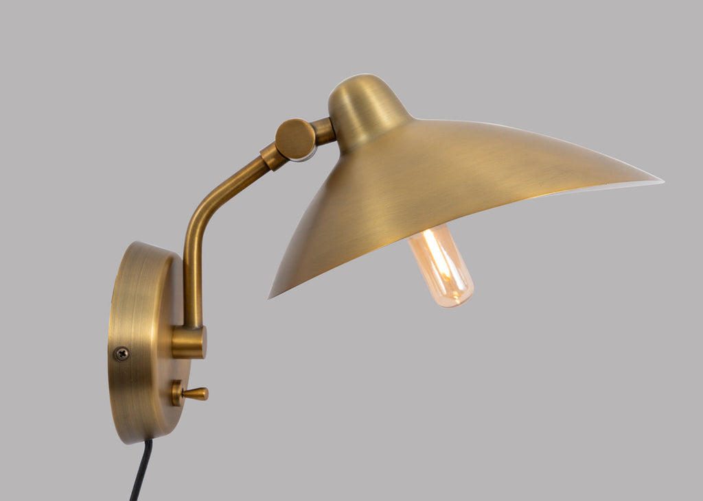 Milton Wall Light Brass