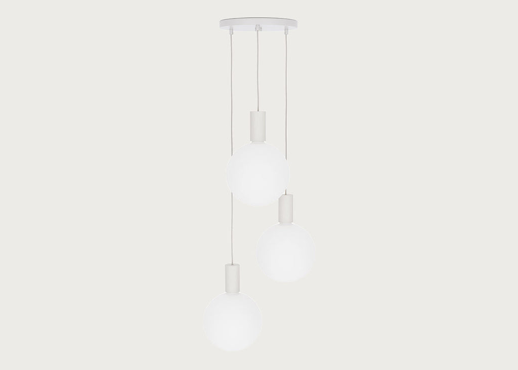 Alumina White 3 Pendant Light Canopy