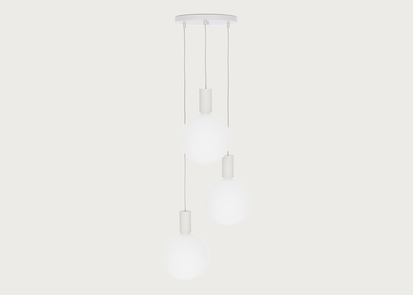 Alumina White 3 Pendant Light Canopy