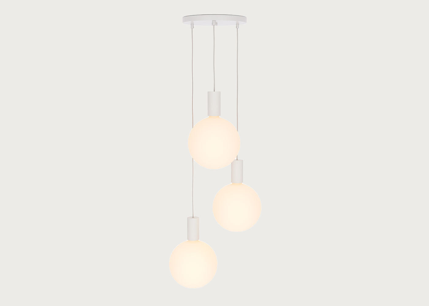 Alumina White 3 Pendant Light Canopy