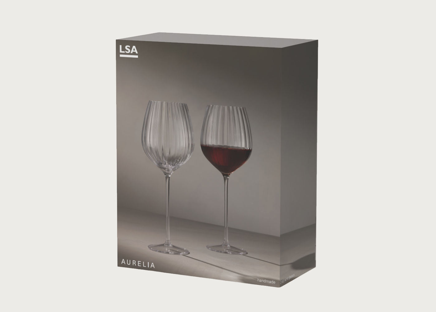 Aurelia Red Wine Glass 660ml Clear Optic Set of 2