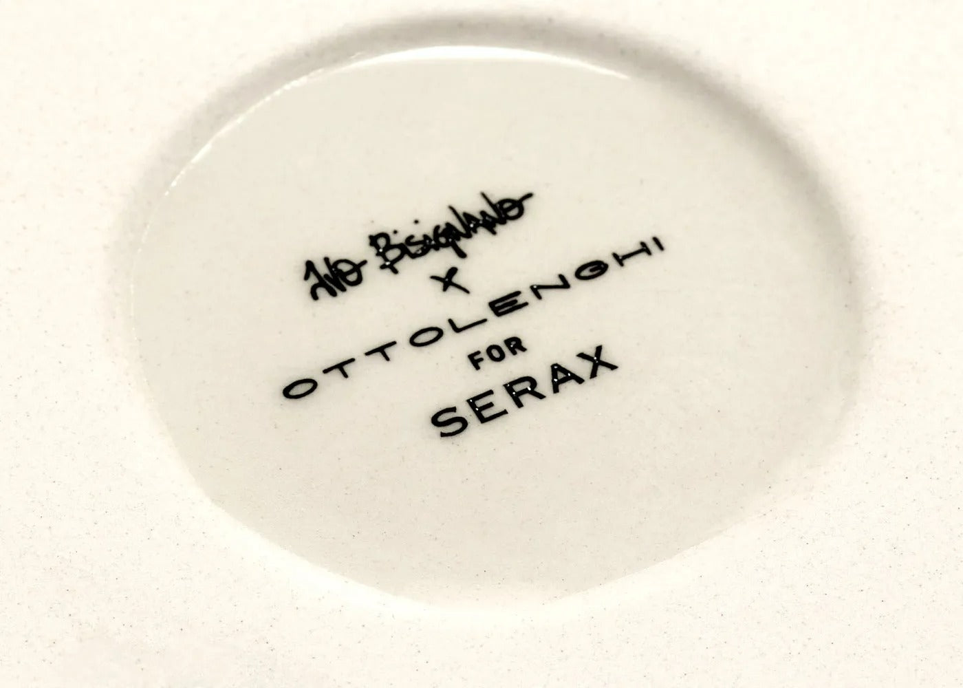Ottolenghi Feast Swirl Plate White and Blue Large Set of 2