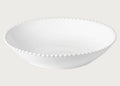 Pearl White Round Serving Bowl