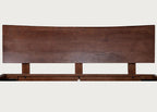 Brunel Bed Wooden Headboard Dark Wood