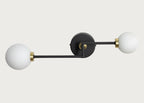 Balance 2 Arm Wall Light Black