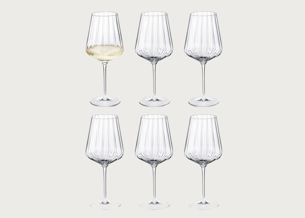 Bernadotte White Wine Glass Set of 6