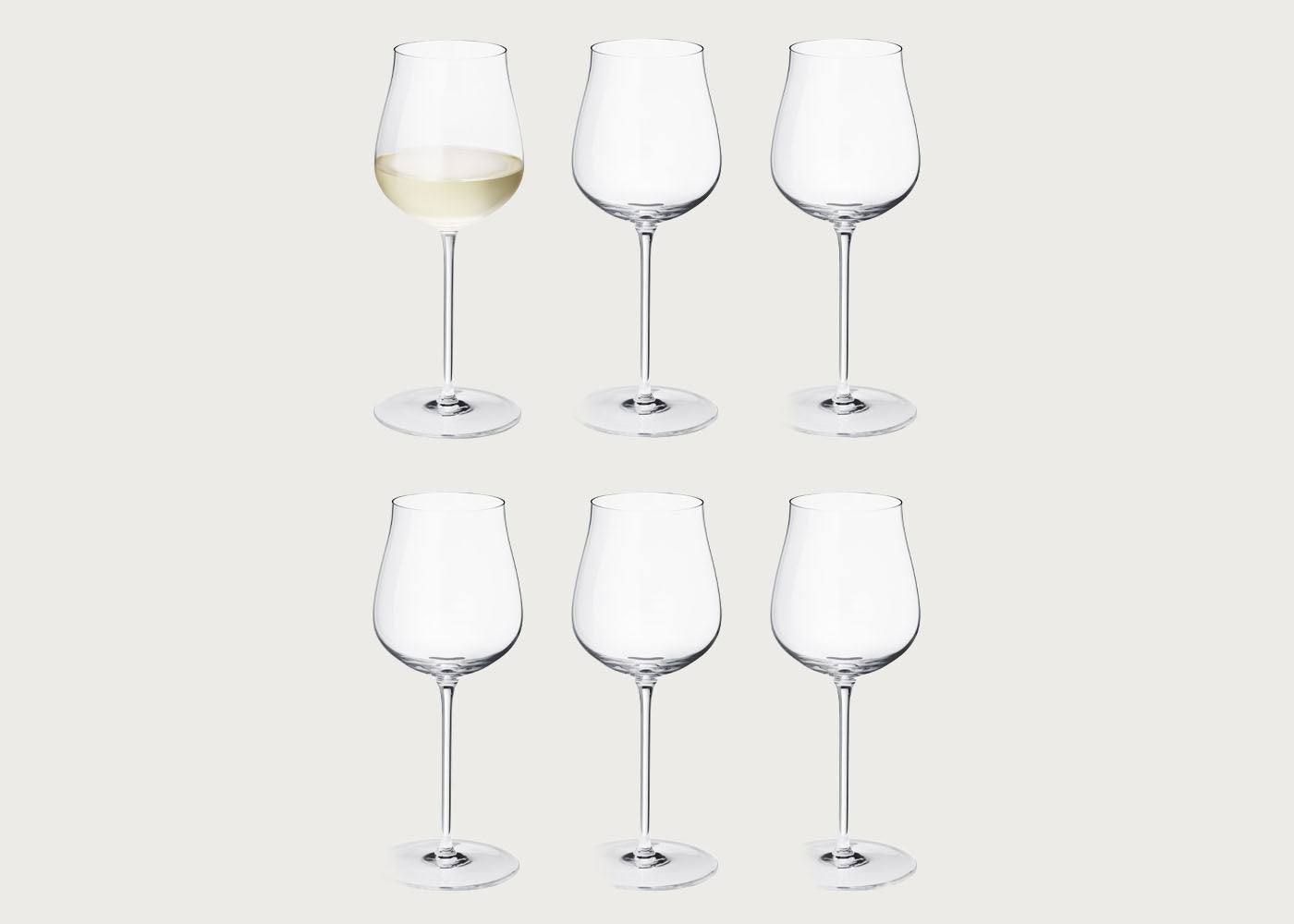 Sky White Wine Glass Set of 6