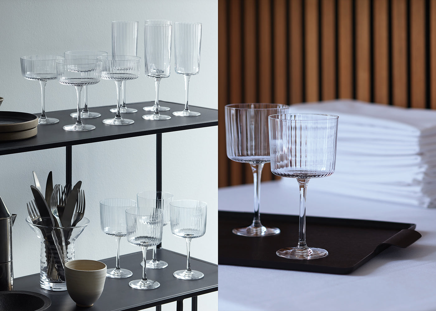 Gio Line Champagne Flute Set of 4 Clear