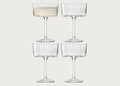 Gio Line Champagne/Cocktail Set of 4 Clear