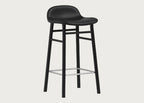 Form Barstool with Leather Seat