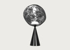 Melt LED Cone Fat Table Lamp Chrome/Black
