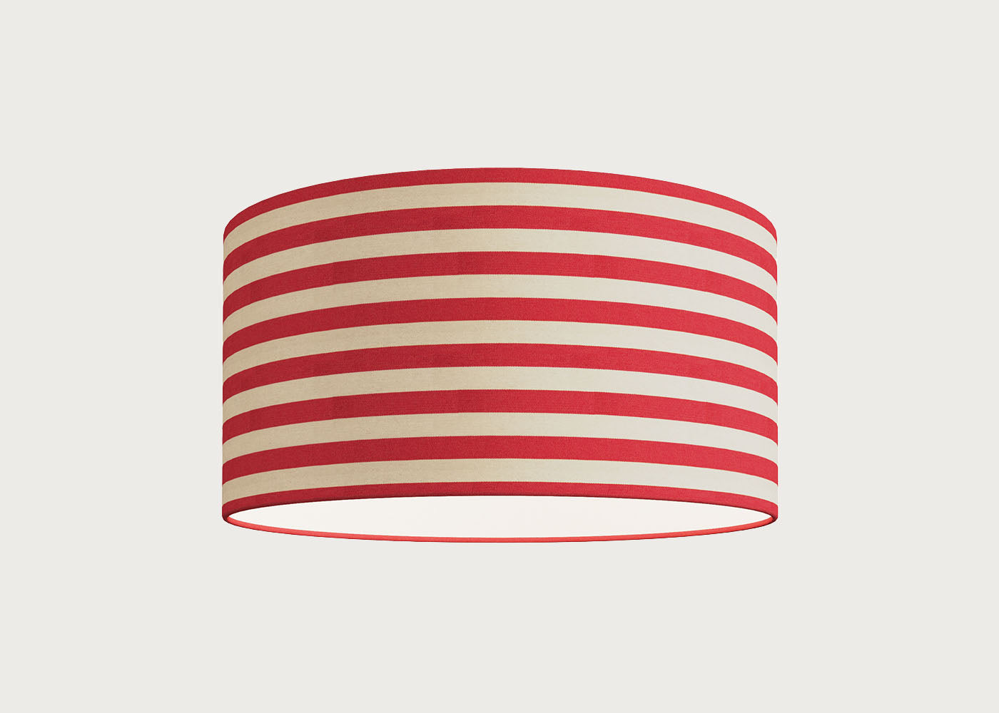 Big Stripe Lampshade Red
