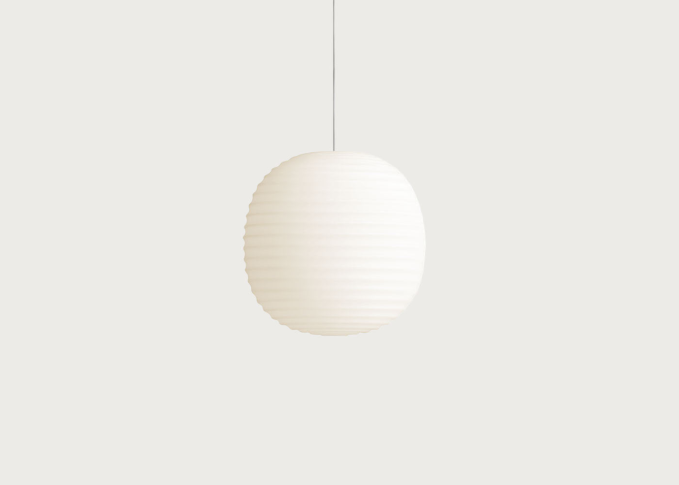 Lantern Pendant Light Frosted White Opal Glass 20cm