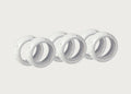 Nordic Sand Napkin Ring Set of 6