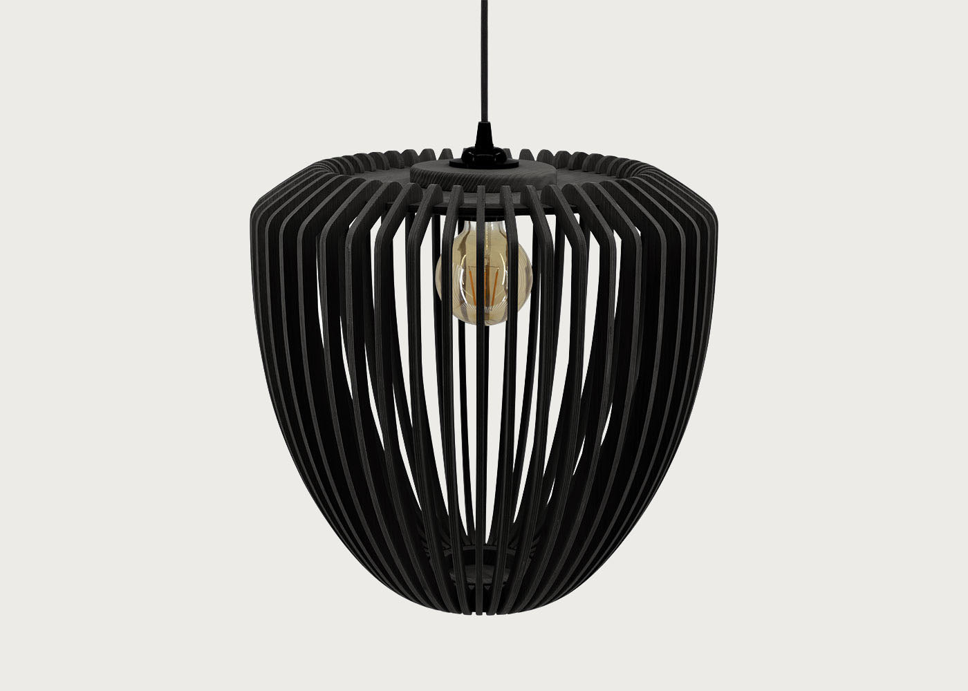 Clava Wood Easyfit Lamp Shade Black