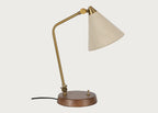Dryden Table Lamp Walnut & Natural