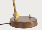 Dryden Table Lamp Walnut & Natural