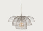 Makiko Pendant Light Brushed Steel Large