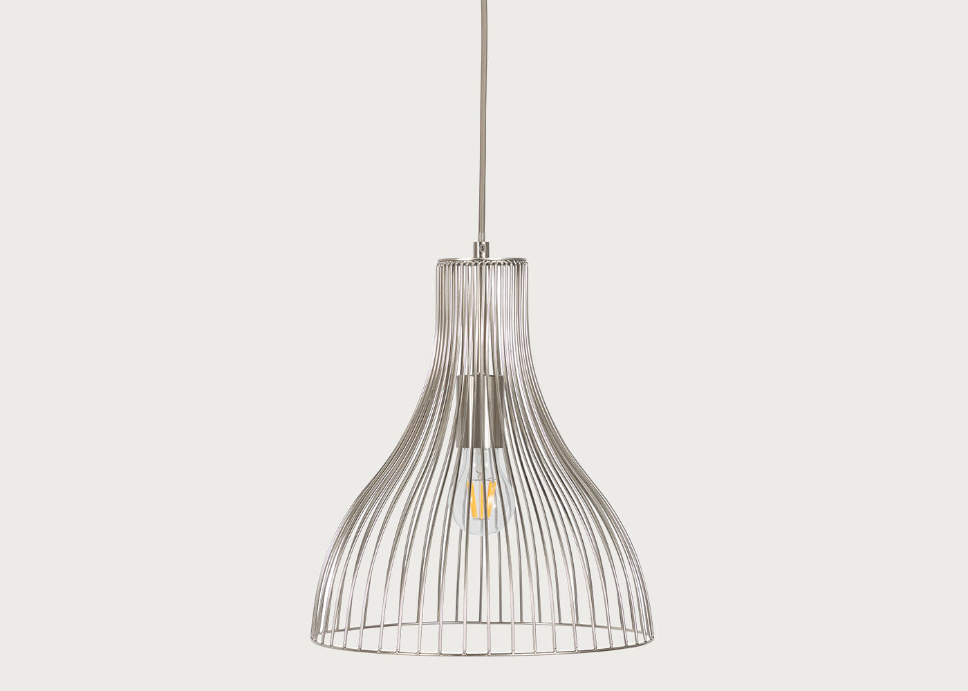 Makiko Pendant Light Brushed Steel