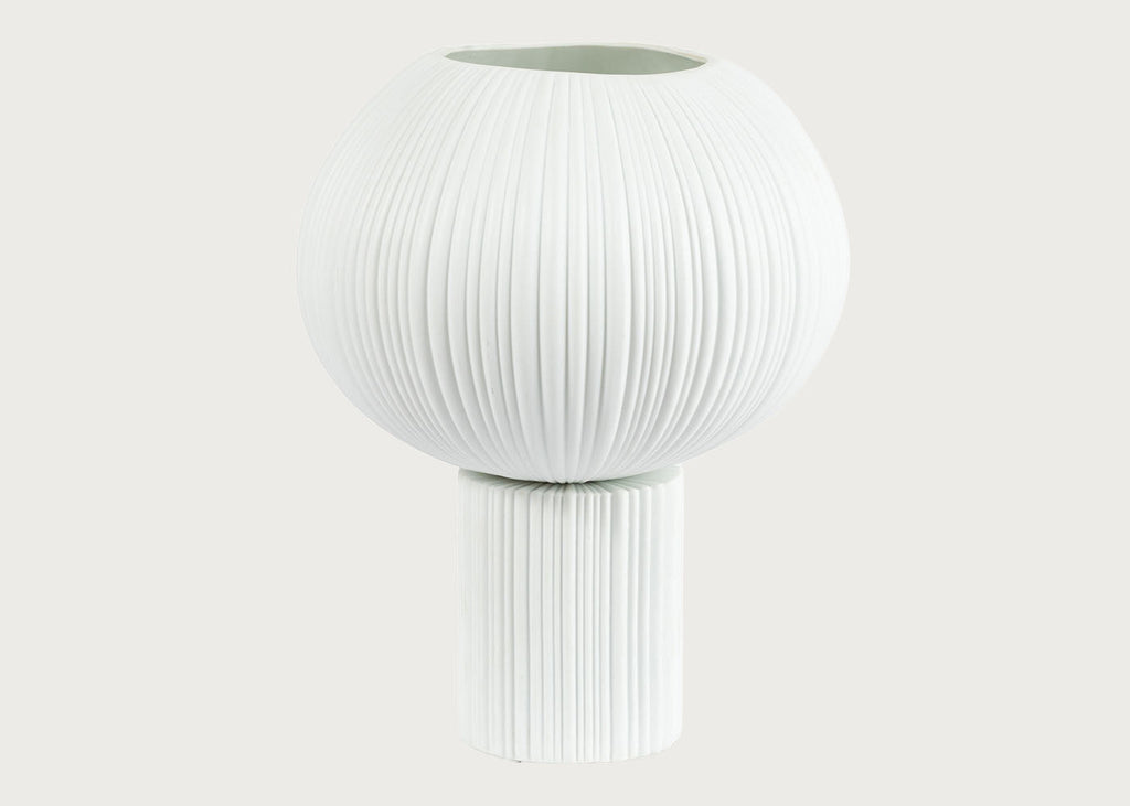 Sea Urchin Porcelain Table Lamp White