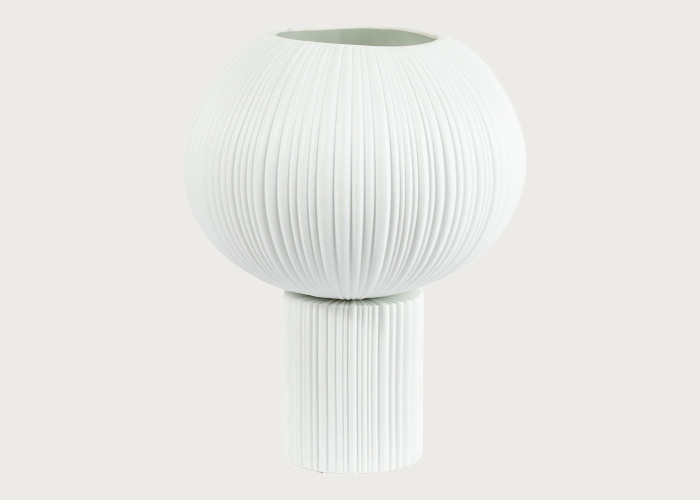 Sea Urchin Porcelain Table Lamp White