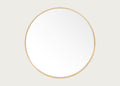 Glance Round Wooden Mirror