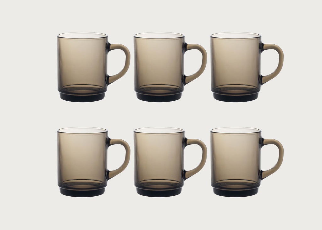 Versailles Glass Mug Set of 6