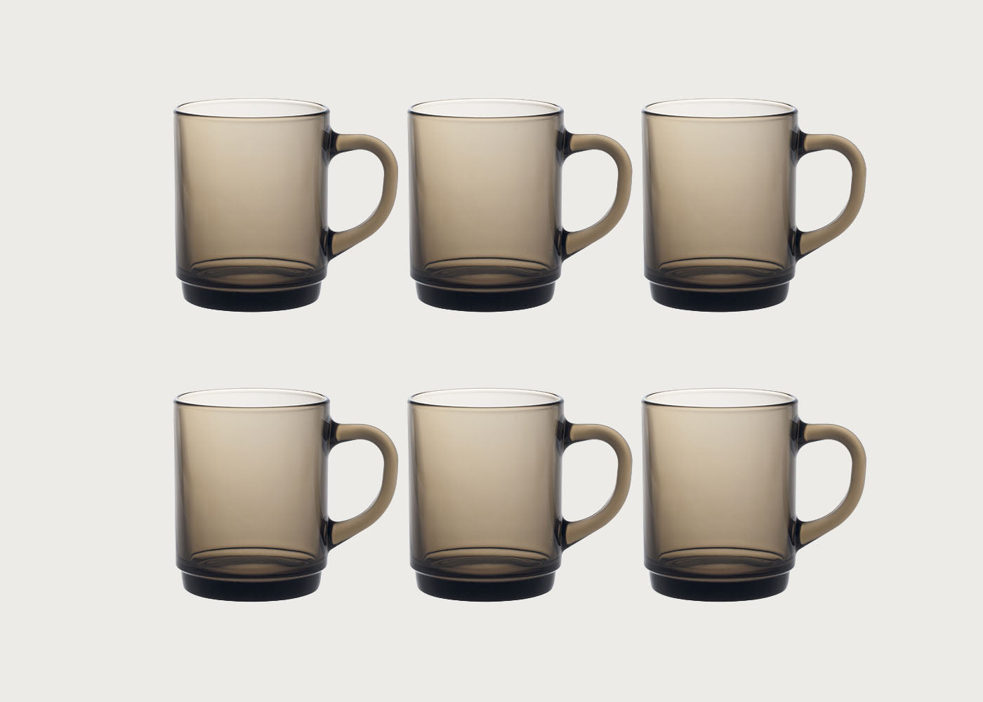 Versailles Glass Mug Set of 6
