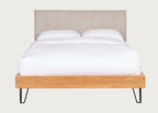 Brunel Bed Fabric Headboard Tessuta Oatmeal