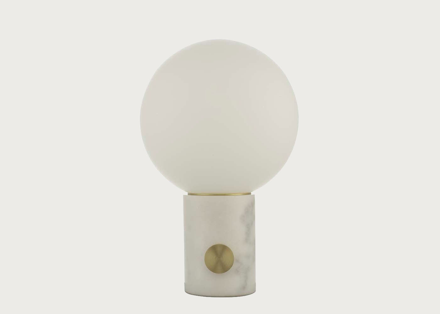 Column LED Table Lamp White