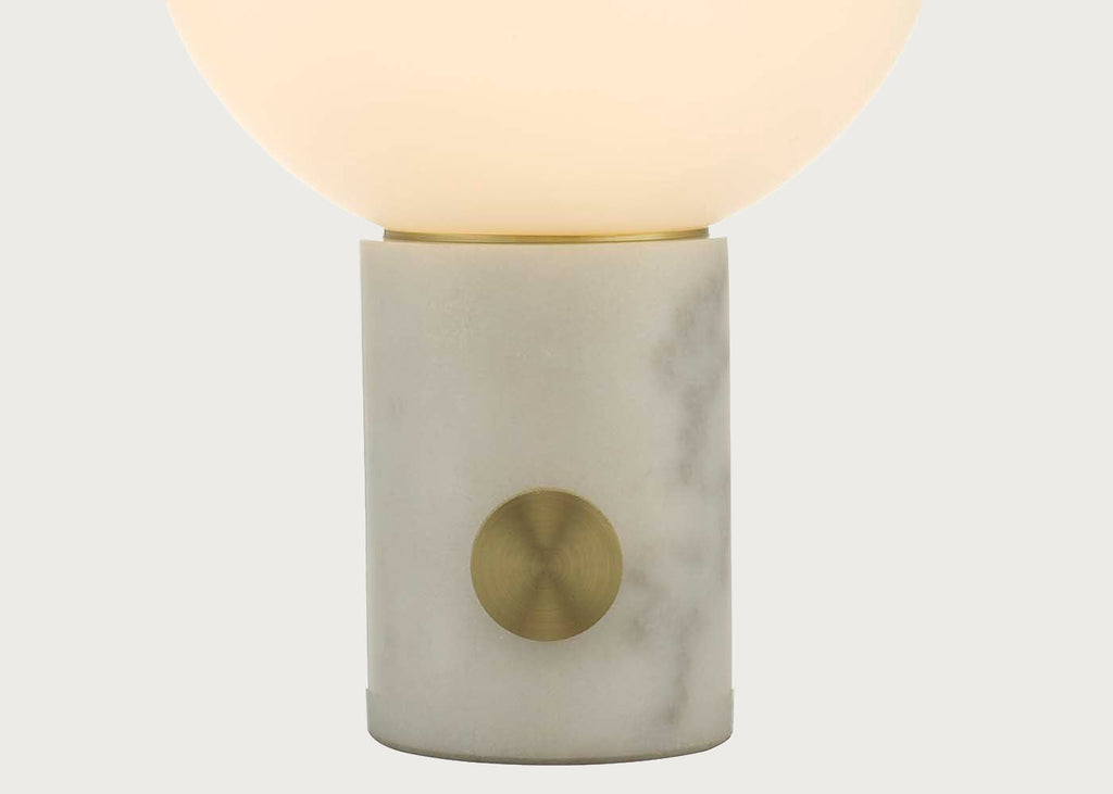 Column LED Table Lamp White