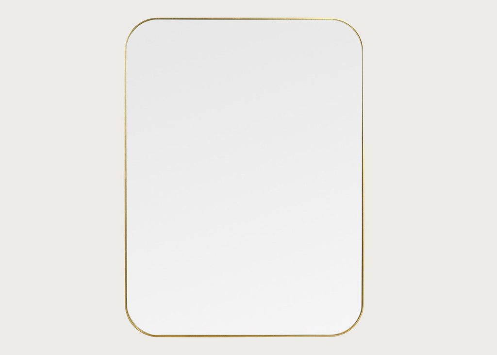 Fine Edge Mirror Rectangle Curved