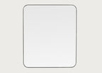 Fine Edge Mirror Rectangle Curved